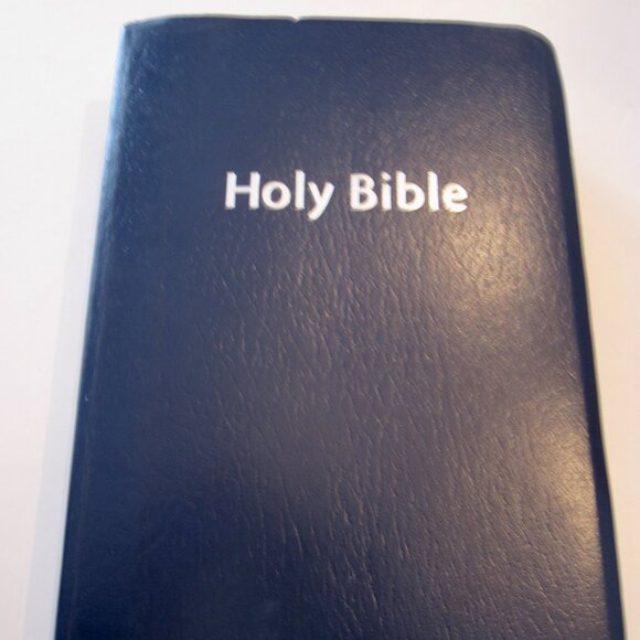 Vintage 1990s NIV Bible Navy Blue Flex Cover Zondervan Readers Edition - Picture 1 of 7